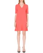 Stella McCartney Dropped-waist Stretch-crepe Dress - Lyst