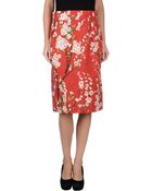 Dolce & Gabbana Knee Length Skirt - Lyst
