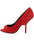 Giuseppe Zanotti Suede Peep-Toe High-Heel Pump - Lyst
