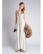 Amanda Wakeley Rai Twist Front Silk Gown - Lyst