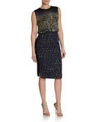 Giambattista Valli Sleeveless Mixedmedia Combo Dress - Lyst