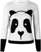 Alice + Olivia Embellished Panda Motif Sweater - Lyst