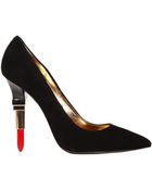 Alberto Guardiani Lipstick Tacco 10 Camoscio Punta - Lyst