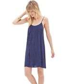Forever 21 Pintucked Cami Shift Dress - Lyst