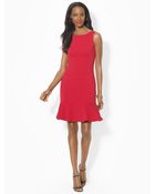 Lauren by Ralph Lauren Drop-waist Sleeveless Dress - Lyst