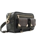 Vanessa Bruno Betty Leather Crackled Reporter Bag - Lyst