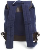 Fred Perry Pu Blue Contrast Brown Backpack - Lyst