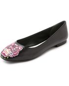 Kenzo Tiger Ballerina Flats - Noir - Lyst