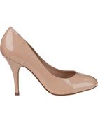 Steve Madden Contrvsy Pump Fawn Patent - Lyst