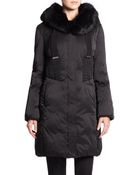 Elie Tahari Nina Fur-Trim Puffer Coat - Lyst