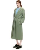 Rochas Double Face Wool Cashmere Wrap Coat - Lyst