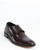 Ben Sherman Burgundy Leather Tooled 'Hector' Oxfords - Lyst