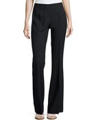 Michael Kors Side-Zip Flared Trousers - Lyst