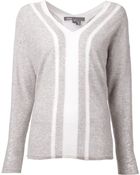 Vince Striped Sweater - Lyst