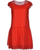 Patrizia Pepe Short Dress - Lyst