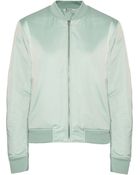 T By Alexander Wang Satin Bomber Jacket - Lyst