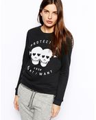 Zoe Karssen Sweatshirt with Skull Print - Lyst