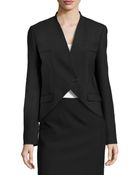 Michael Kors Wool One-Button Cutaway Jacket - Lyst