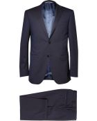 Canali Navy Slim-Fit Wool Travel Suit - Lyst