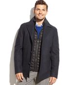 Michael Kors Michael Montrose Wool-Blend Quilt-Bib Coat - Lyst