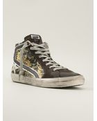 Golden Goose Deluxe Brand Floral Print Hi-Top Sneakers - Lyst