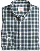 Brooks Brothers Cotton Broadcloth Plaid Sport Shirt - Lyst