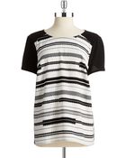 Ivanka Trump Patterned Top - Lyst