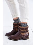 Dolce Vita Kiera Belted Moto Leather Ankle Boot - Lyst