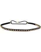 Jennifer Behr Tiny Leather Stud Headband in Black - Lyst