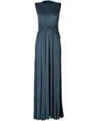 Issa Silk Jersey Draped Gown - Lyst