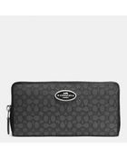 Coach Accordion Zip Wallet In Signature Jacquard - Lyst