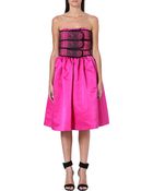 Christopher Kane Python-print Bandeau Dress - Lyst