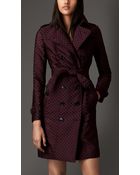 Burberry Fil Coupé Trench Coat - Lyst