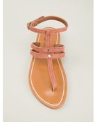 K. Jacques Gilly Flat Sandals - Lyst