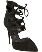 Giuseppe Zanotti 115Mm Suede Lace Up Pumps - Lyst