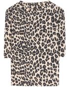 Etro Silk Leopard-Print Top - Lyst