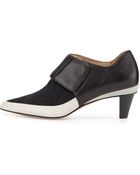L.a.m.b. Darcy Calfhair and Leather Bootie - Lyst