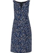 Oscar de la Renta Textured-Silk Dress - Lyst
