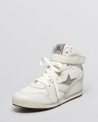 Ash Lace Up High Top Wedge Sneakers - Jazz Bis - Lyst