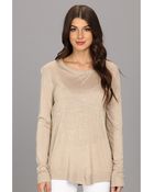 Calvin Klein Pullover Viscose Blend W Linen Sweater - Lyst