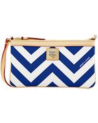 Dooney & Bourke Chevron Large Slim Wristlet - Lyst