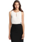 Diane von Furstenberg Dvf Raica Silk Tank Blouse - Lyst