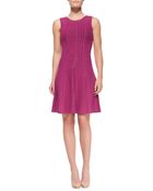 Ali Ro Sleeveless Textured & Seamed Fit-And-Flare Dress - Lyst