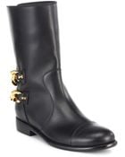 Giuseppe Zanotti Leather Double-Chain Motorcycle Boots - Lyst