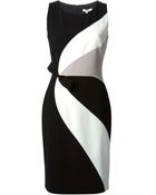 Paule Ka Bow Detail Pencil Dress - Lyst