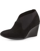 Taryn Rose Keene Suede Wedge Bootie - Lyst