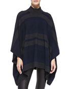 Theory Florencia S Striped Oversize Poncho - Lyst