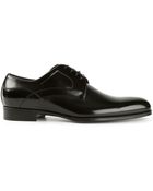 Dolce & Gabbana Stitched Panel Derby Shoes - Lyst