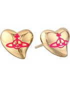Vivienne Westwood New Heart Stud Earrings - Lyst