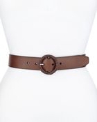 Cole Haan Braided-Buckle Leather Belt - Lyst
